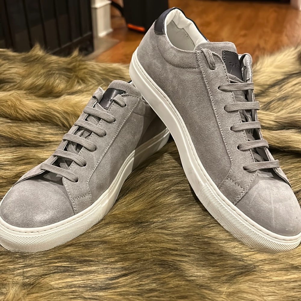 To Boot New York Pacer Cement Suede Sneaker